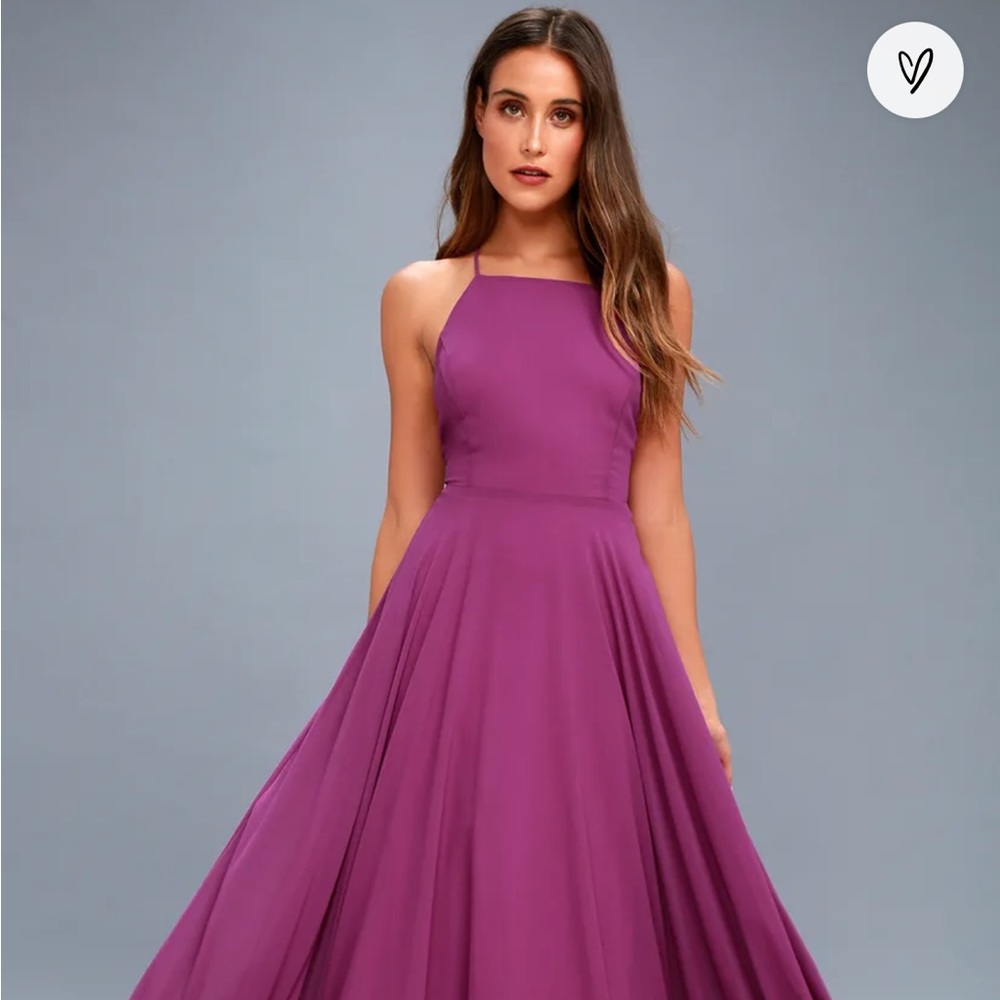 Lulu’s Mythical Kind of Love Magenta Maxi Dress